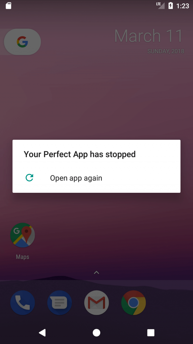 android studio toast crashing the app